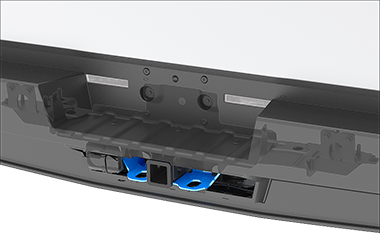 양쪽에 컷아웃이 강조 표시된 견인 히치