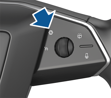 camera icon on the steering wheel