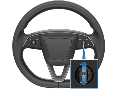 Immagine che mostra un riquadro di ingrandimento della rotellina destra con le frecce rivolte verso l'alto e il basso sulla rotellina stessa.