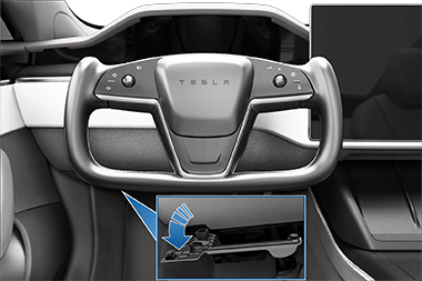 Zoombox of the cover being released in the footwell area.