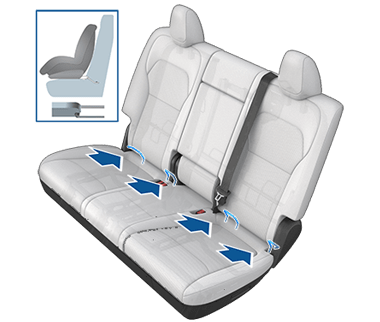 Posicionamiento correcto del asiento de seguridad infantil en las barras de anclaje ISOFIX
