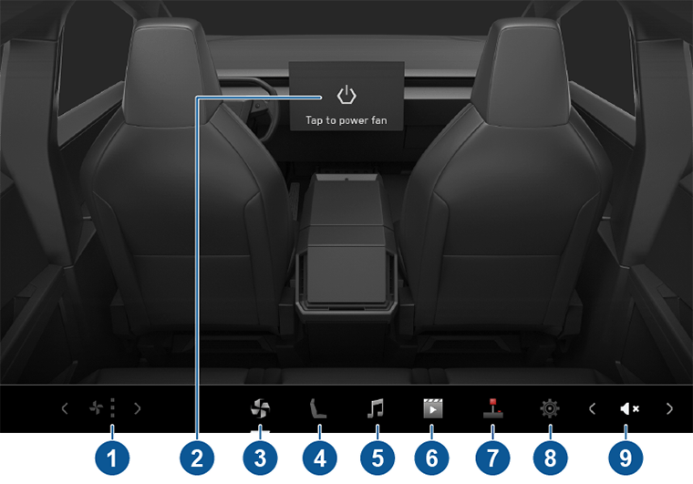 설명선이 포함된 후면 터치스크린