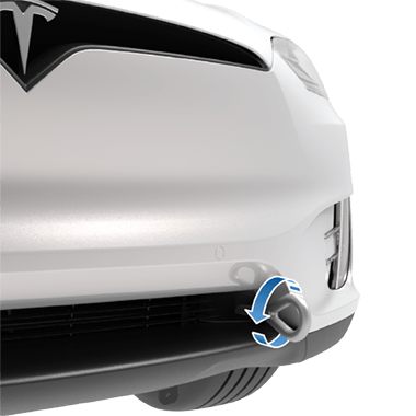 已安装牵引环，箭头指示逆时针转动。