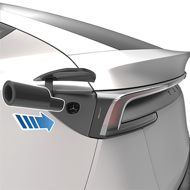 image of inserting adapter into charge port