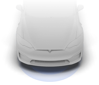 车辆前部，带辐射状蓝色线条